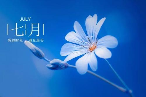 迎接七月唯美简短句子带图片35句