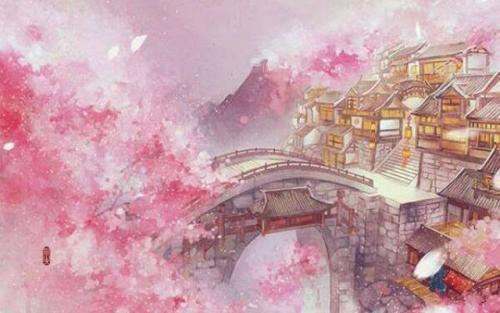 唯美意境樱花古诗句