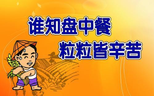 节约粮食的名言大全