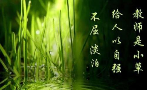 给老师的赠言