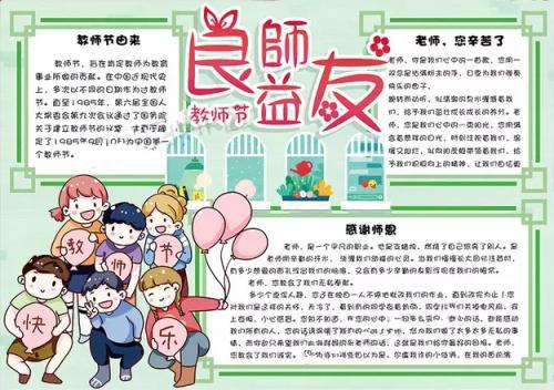 教师节感恩老师的手抄报创意图片合集