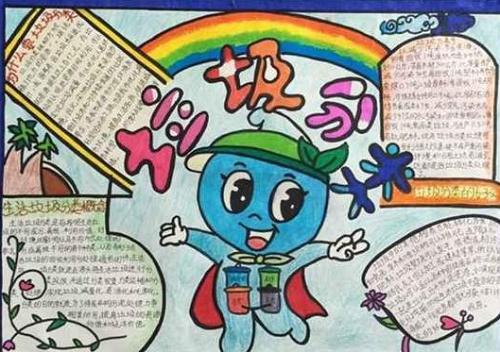 简单又漂亮的垃圾分类手抄报大全