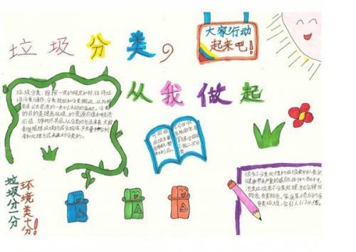关于垃圾分类的手抄报5张