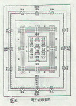 《三礼图》中的周王城图布局图 《三礼图》中的周王城图布局图