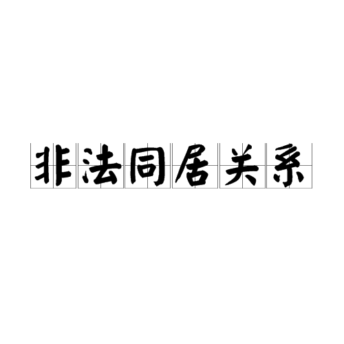 非法同居关係 非法同居关係