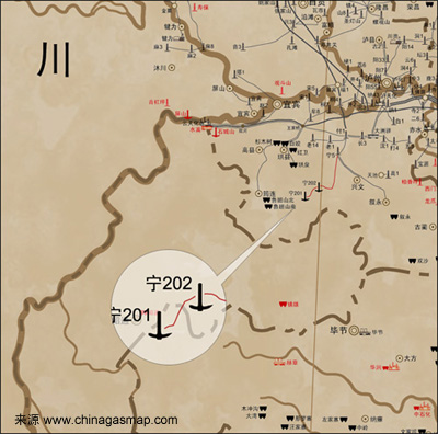 长宁-威远页岩气示範区长宁区块 长宁-威远页岩气示範区长宁区块