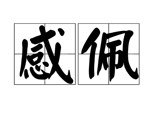 感佩 感佩