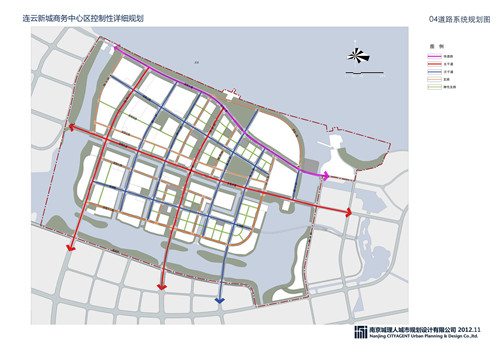 商务中心区道路系统规划图 商务中心区道路系统规划图