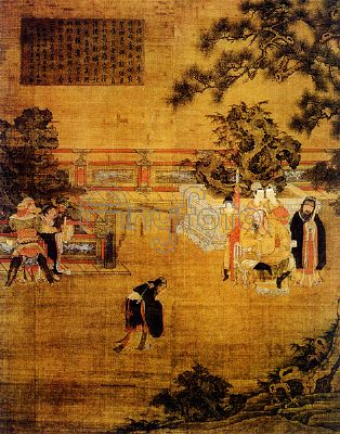 朱云折槛图 朱云折槛图