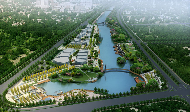 东盐河景观带 东盐河景观带