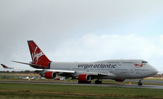 英国维珍航空公司的波音747-400客机 英国维珍航空公司的波音747-400客机