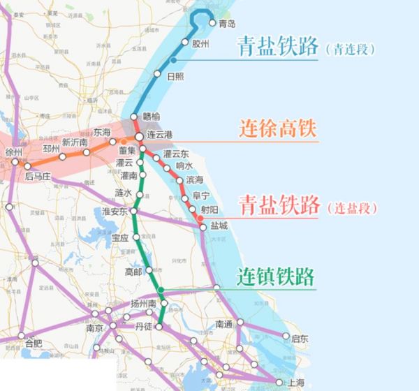 连云港地区途经铁路 连云港地区途经铁路