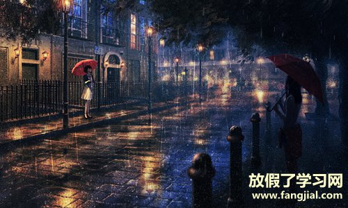 关于下雨图片心情说话 适合发朋友圈的下雨天说说配图