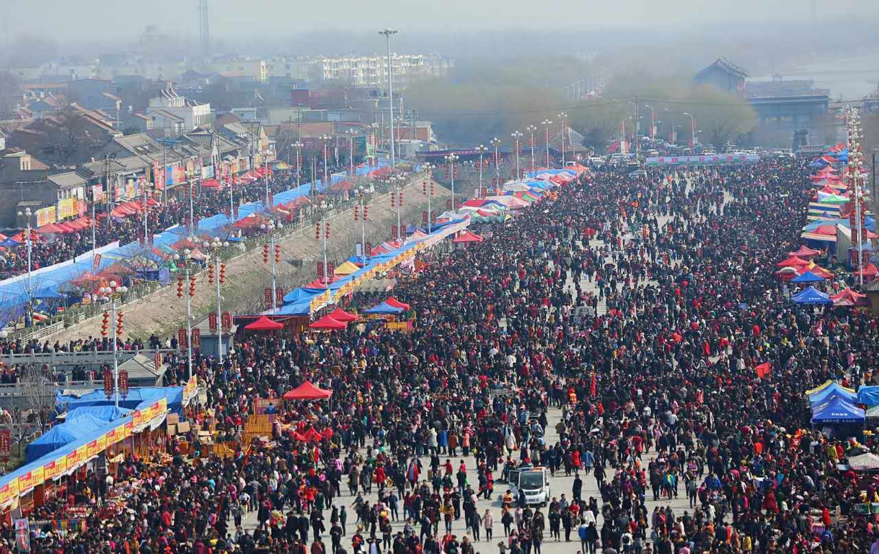 庙会人群 庙会人群