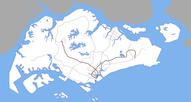 滨海市区线在市区轨道中的示意图 滨海市区线在市区轨道中的示意图