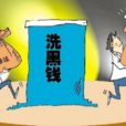 洗钱(一种将非法所得合法化的行为)
