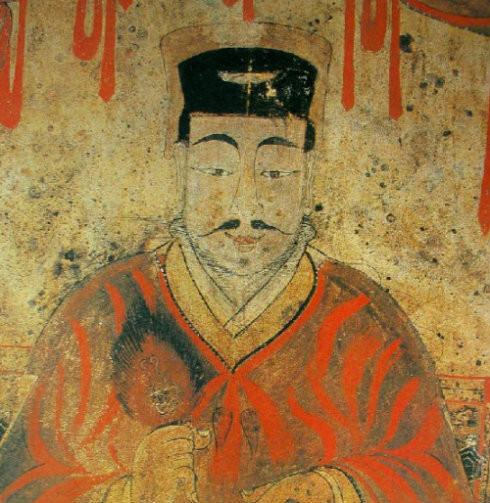 人物手持麈尾 人物手持麈尾