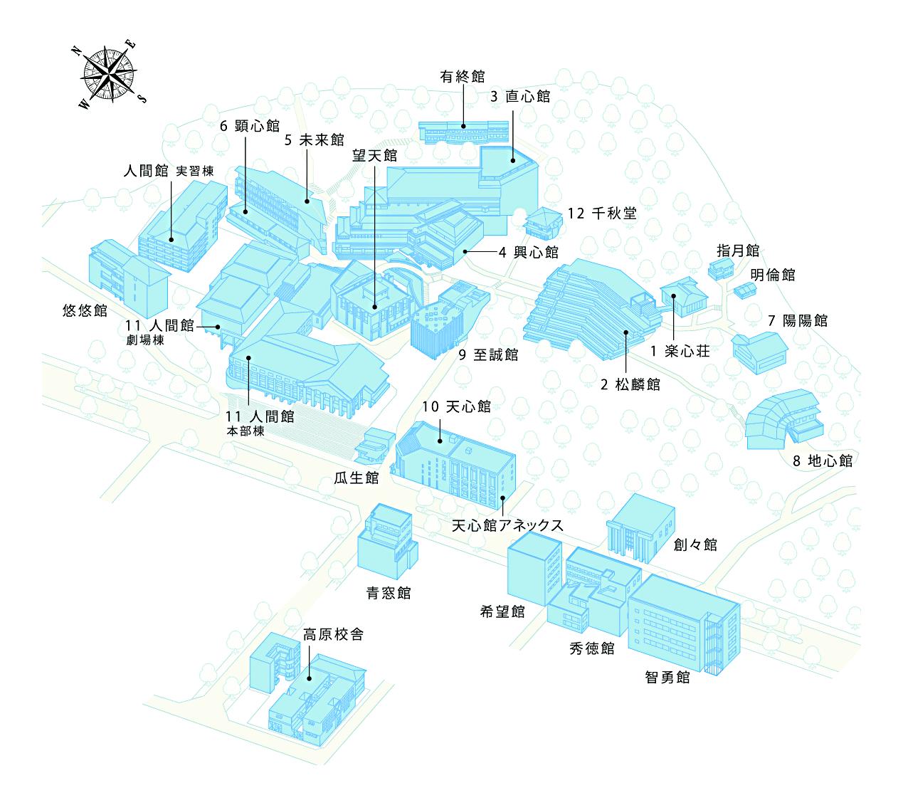 校园案内图 校园案内图