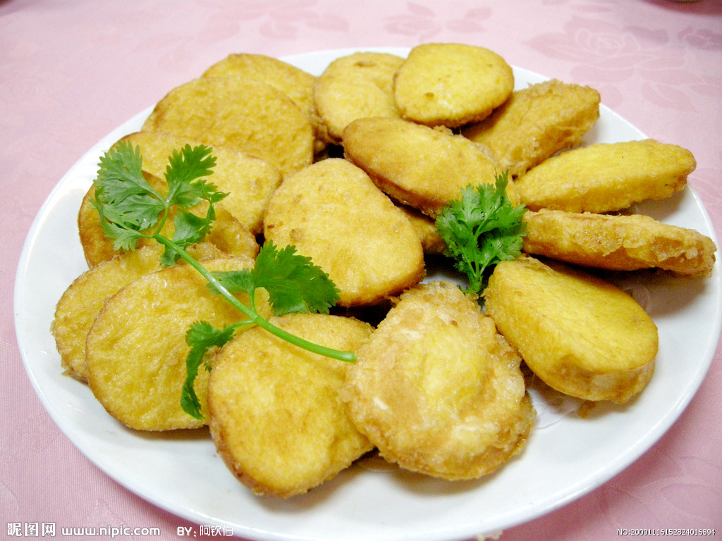 葱香炸馒头