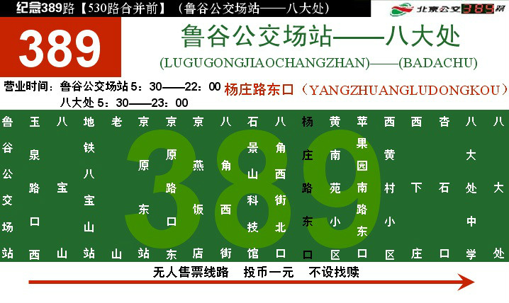贴吧吧主“北京公交389路”製作的纪念站牌 贴吧吧主“北京公交389路”製作的纪念站牌