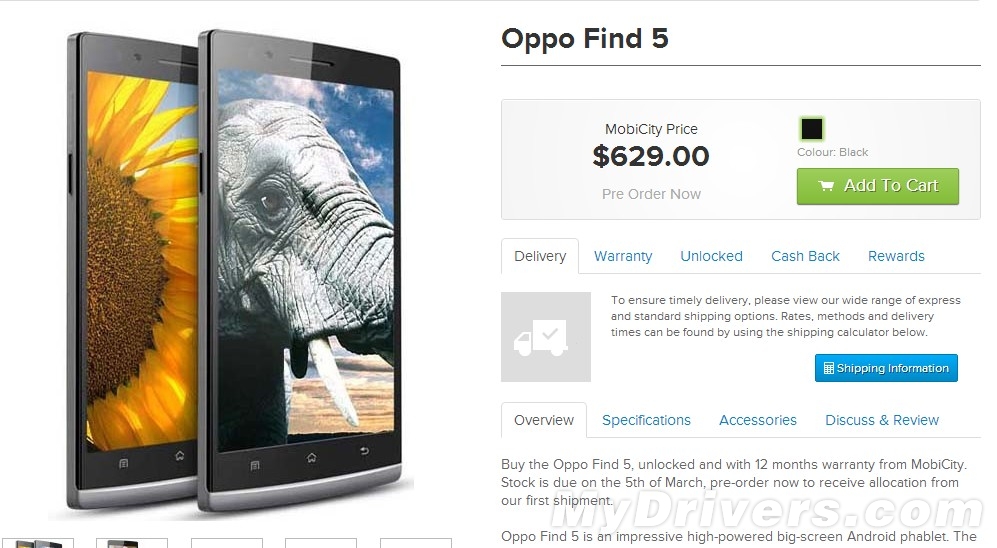 OPPO Find 5 16GB OPPO Find 5 16GB
