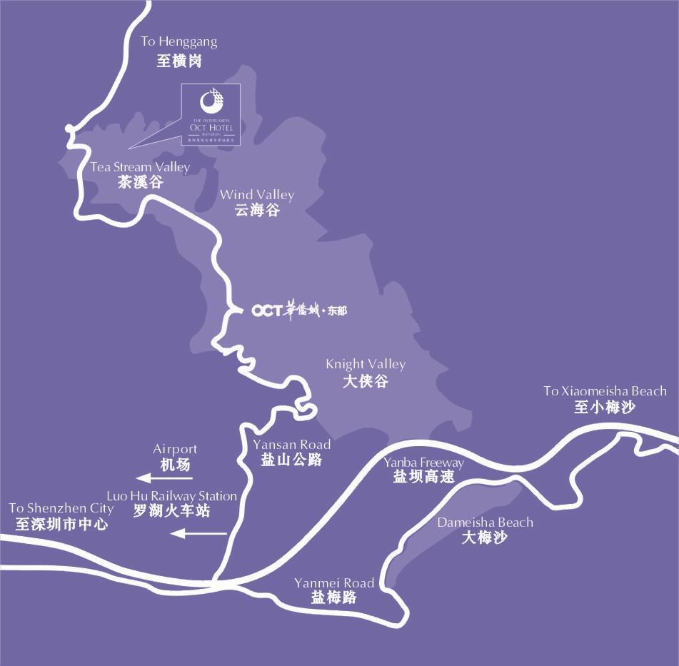 深圳茵特拉根瀑布酒店地图图片 深圳茵特拉根瀑布酒店地图图片