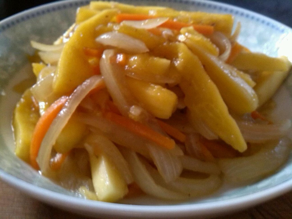 素炒青木瓜