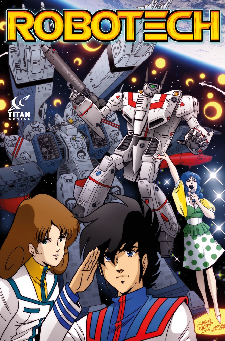 Waltrip兄弟绘製的《太空堡垒》新漫画第一期怀旧版封面 Waltrip兄弟绘製的《太空堡垒》新漫画第一期怀旧版封面