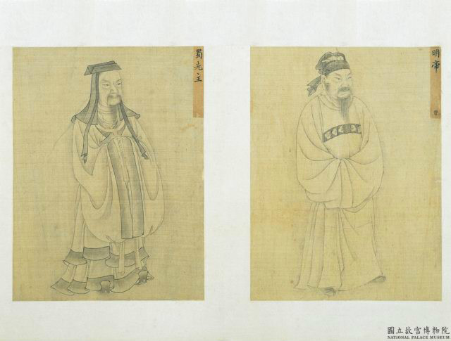 刘备与刘庄（右）
