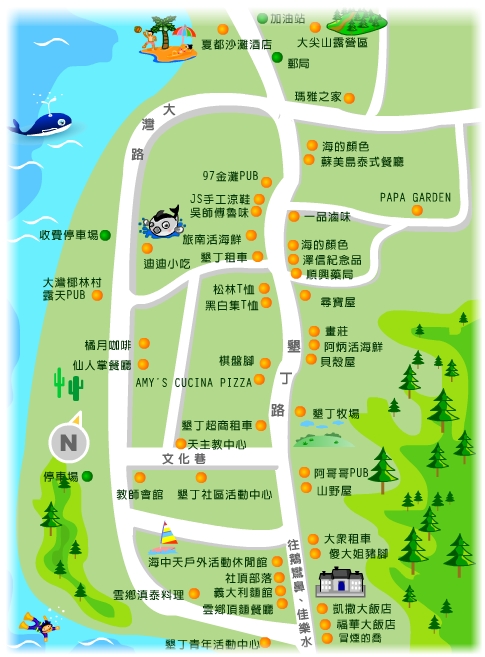 垦丁地图 垦丁地图