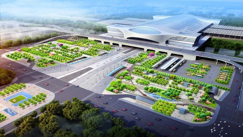 赣州西站效果图 赣州西站效果图