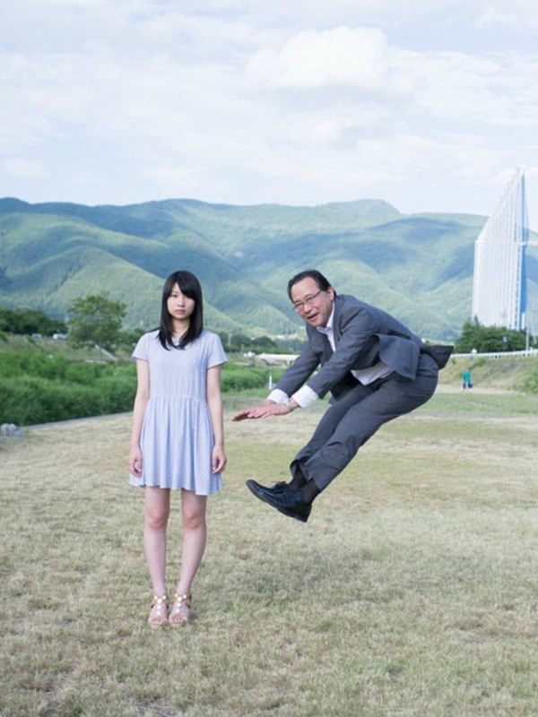 搞怪父女照 搞怪父女照