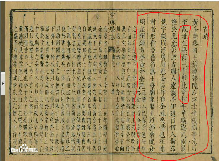 黄金台(战国遗址-黄金台遗址) 黄金台(战国遗址-黄金台遗址)