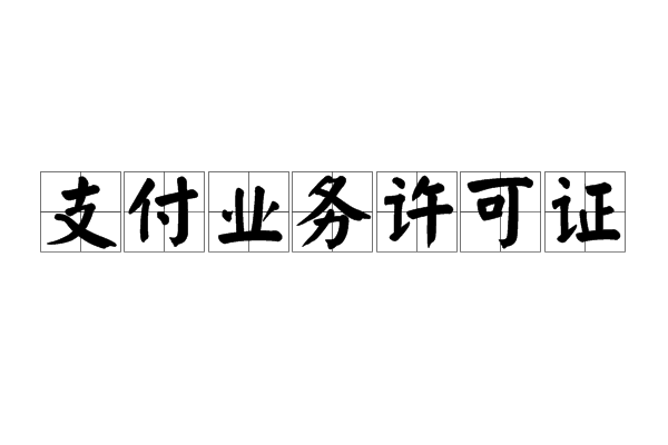 支付业务许可证(第三方支付牌照)