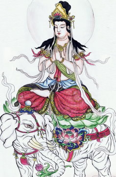 普贤菩萨 普贤菩萨
