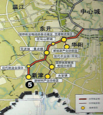 图4:花源镇道路规划图 图4:花源镇道路规划图