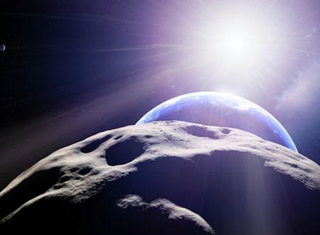 近地小行星想像图 近地小行星想像图