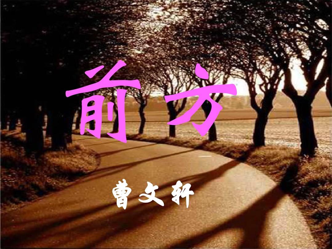前方(曹文轩所作散文)