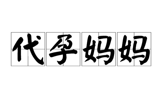 代孕妈妈(汉语词语)