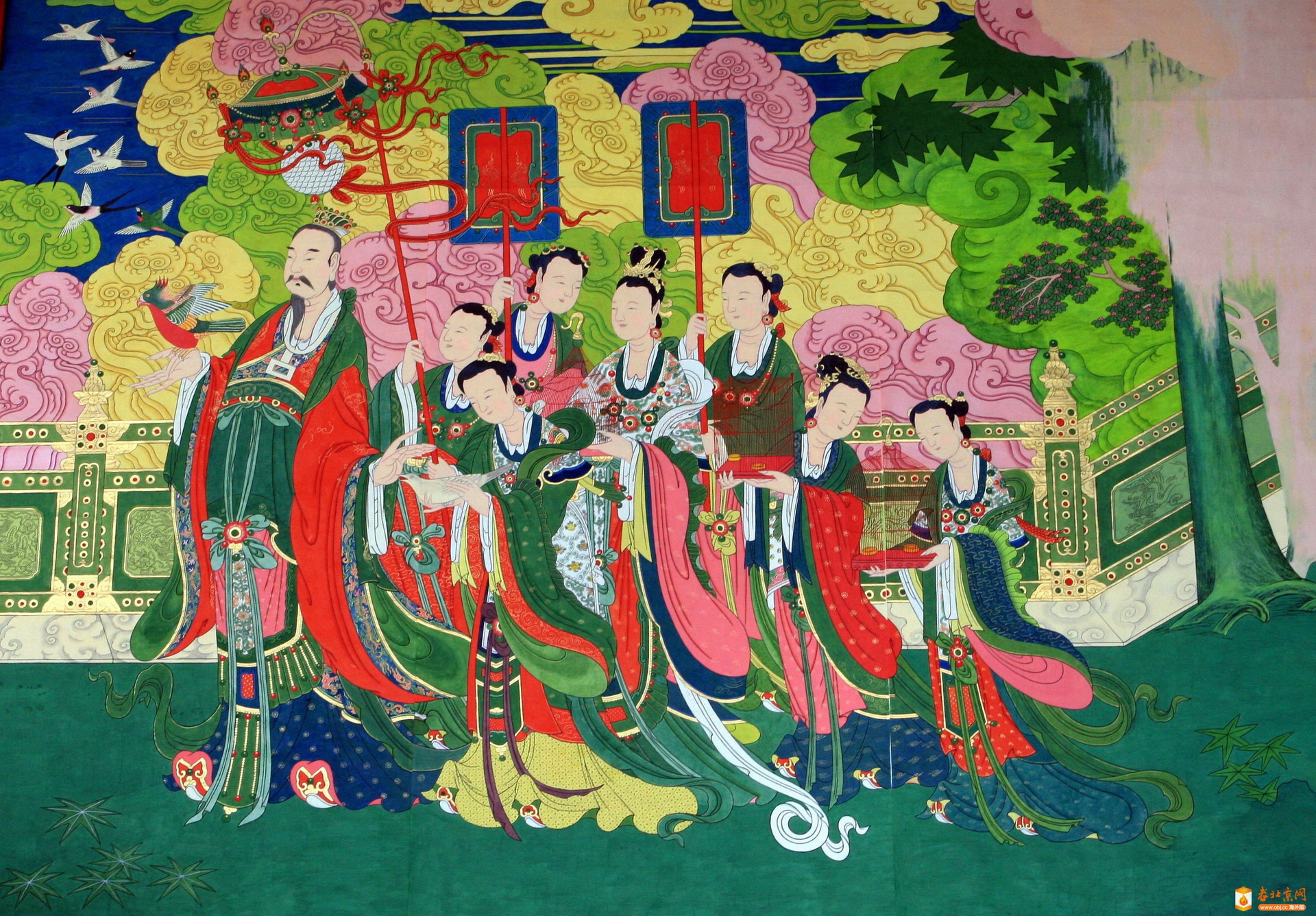 于净波临摹承恩寺放生图02 于净波临摹承恩寺放生图02