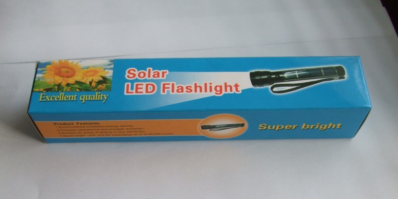 LED太阳能手电筒包装 LED太阳能手电筒包装