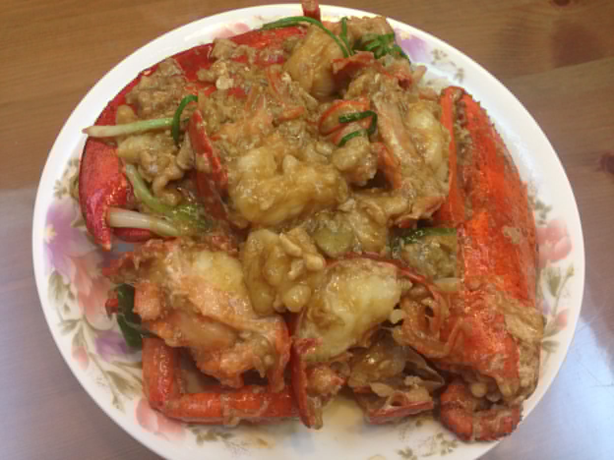 葱姜炒波士顿龙虾
