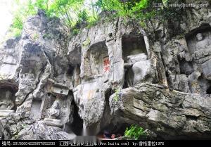 飞来峰石雕度母像照 飞来峰石雕度母像照