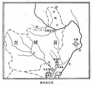 唐初文水交城地图 唐初文水交城地图