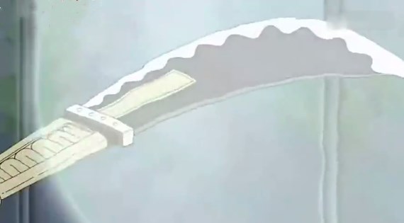 白鬍子将震震果实的能力凝聚在刀上
