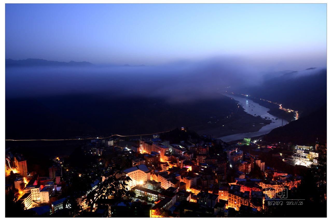 白河县夜景 白河县夜景