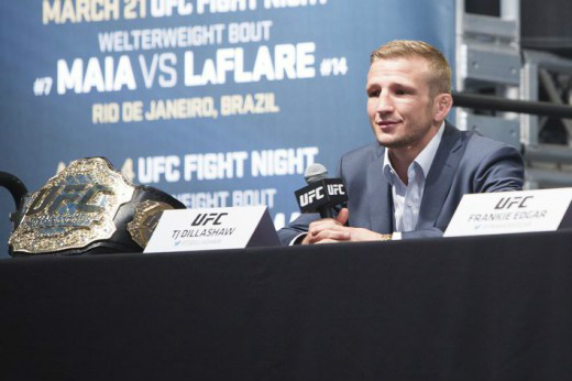 TJ迪拉肖因伤退出UFC186 TJ迪拉肖因伤退出UFC186