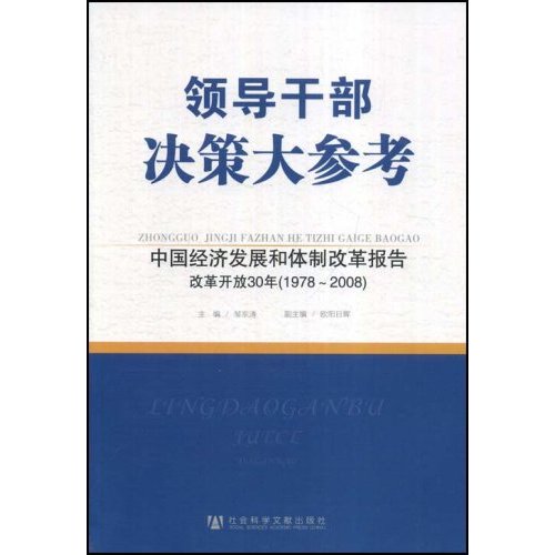 领导干部决策大参考：中国经济发展和体制改革报告