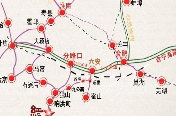 六安线路图 六安线路图
