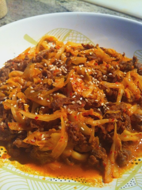 韩国泡菜牛肉